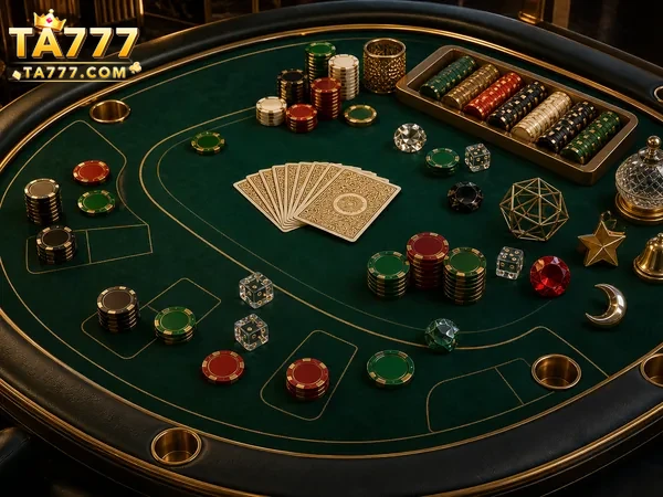 TA777 poker interface on a mobile device